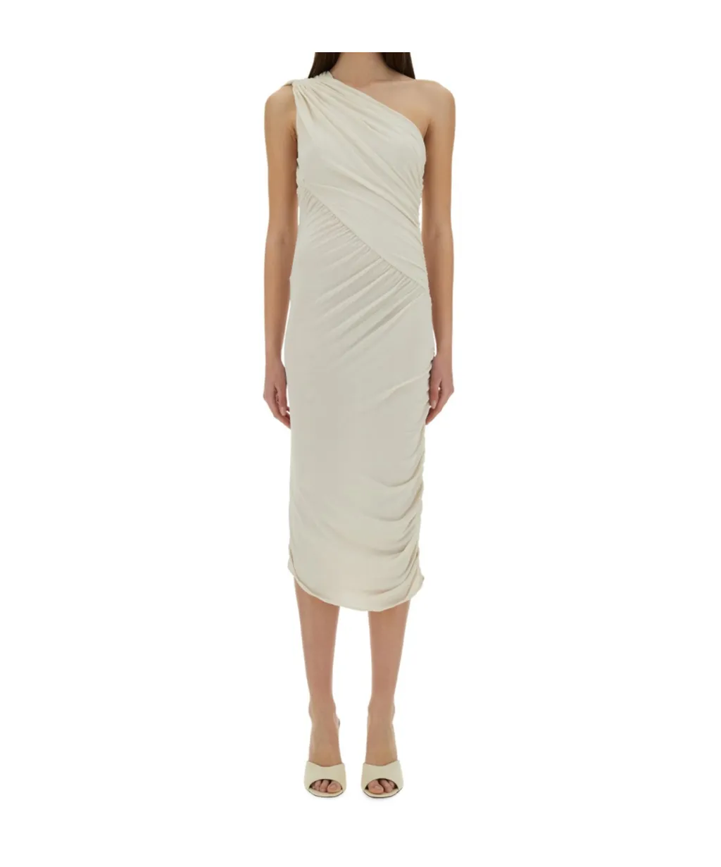 Rick Owens Lilies One-Shoulder Midi Dress