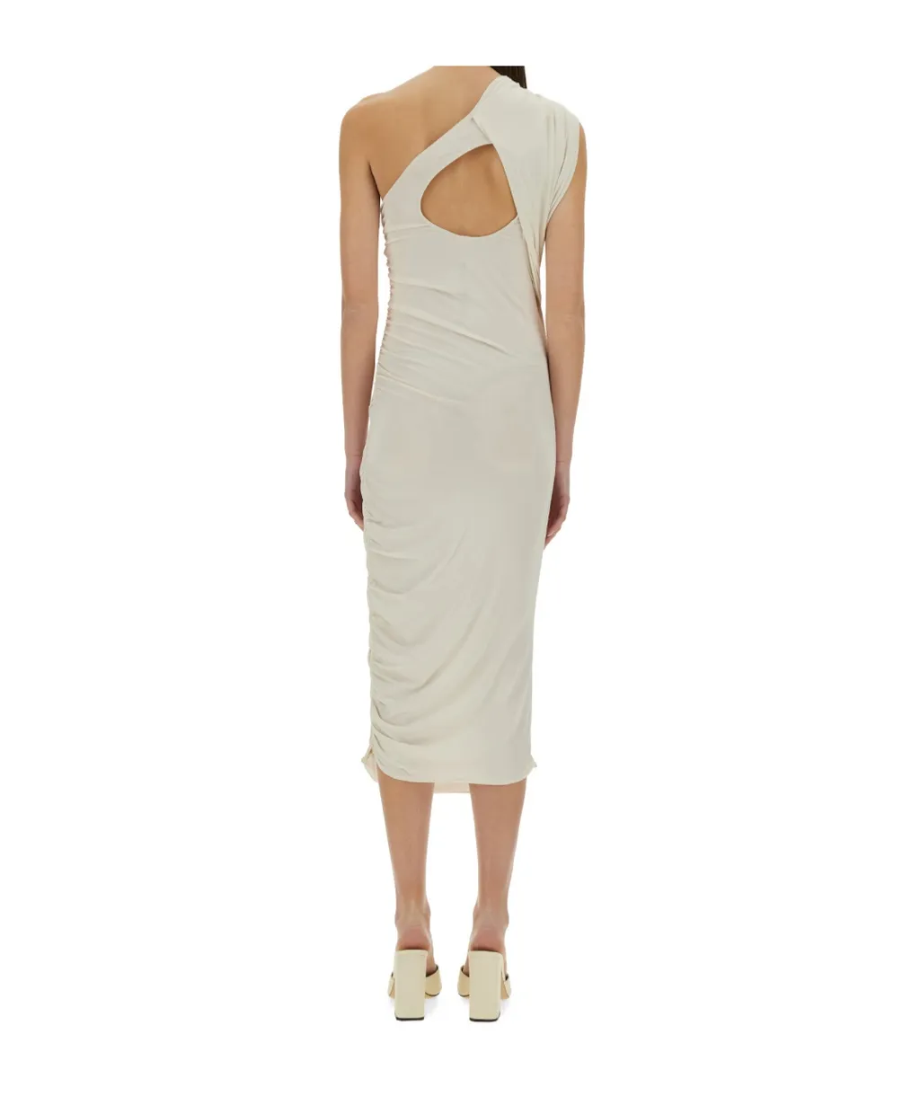 Rick Owens Lilies One-Shoulder Midi Dress