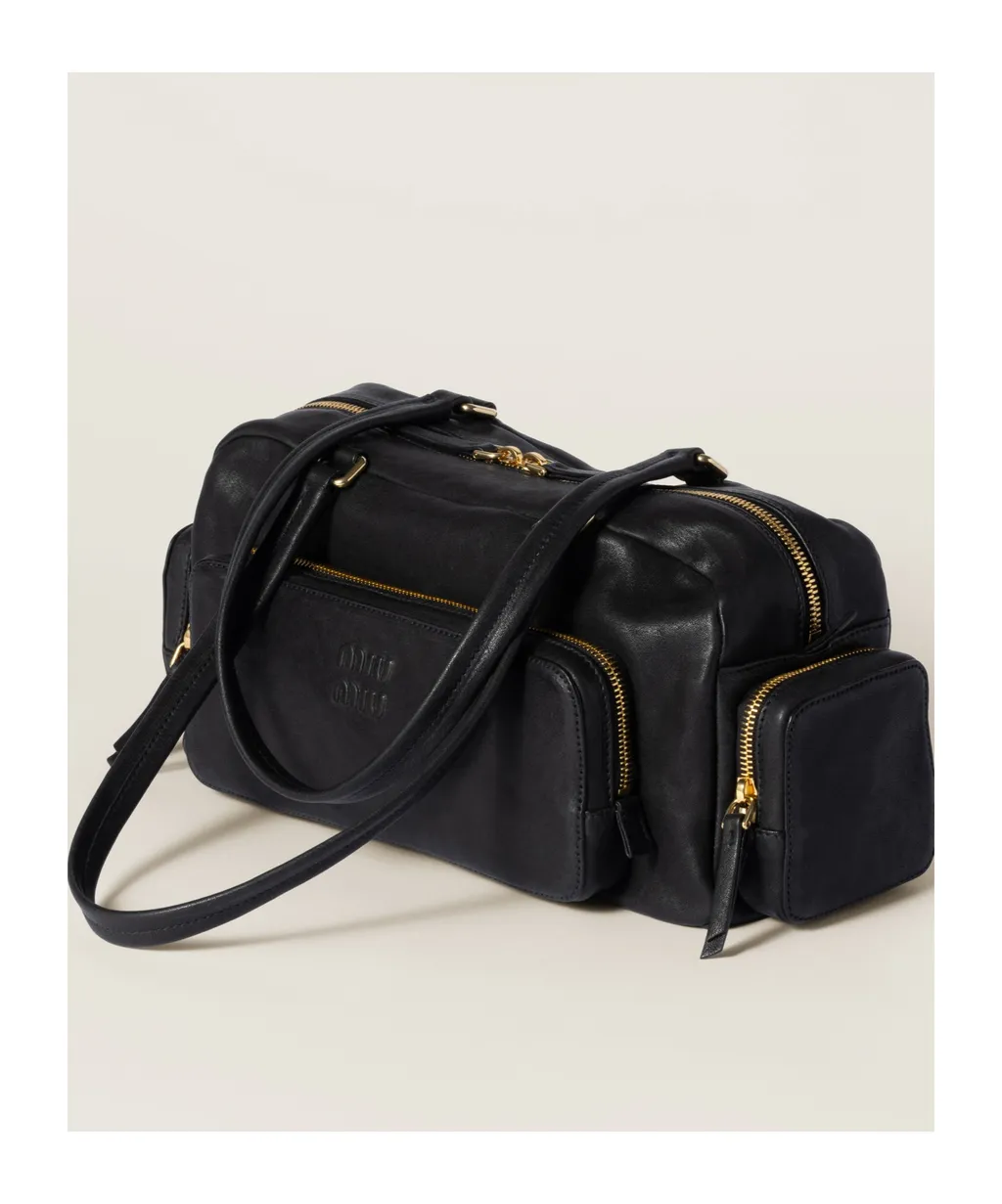 Pocket Washed Nappa Leather Bag