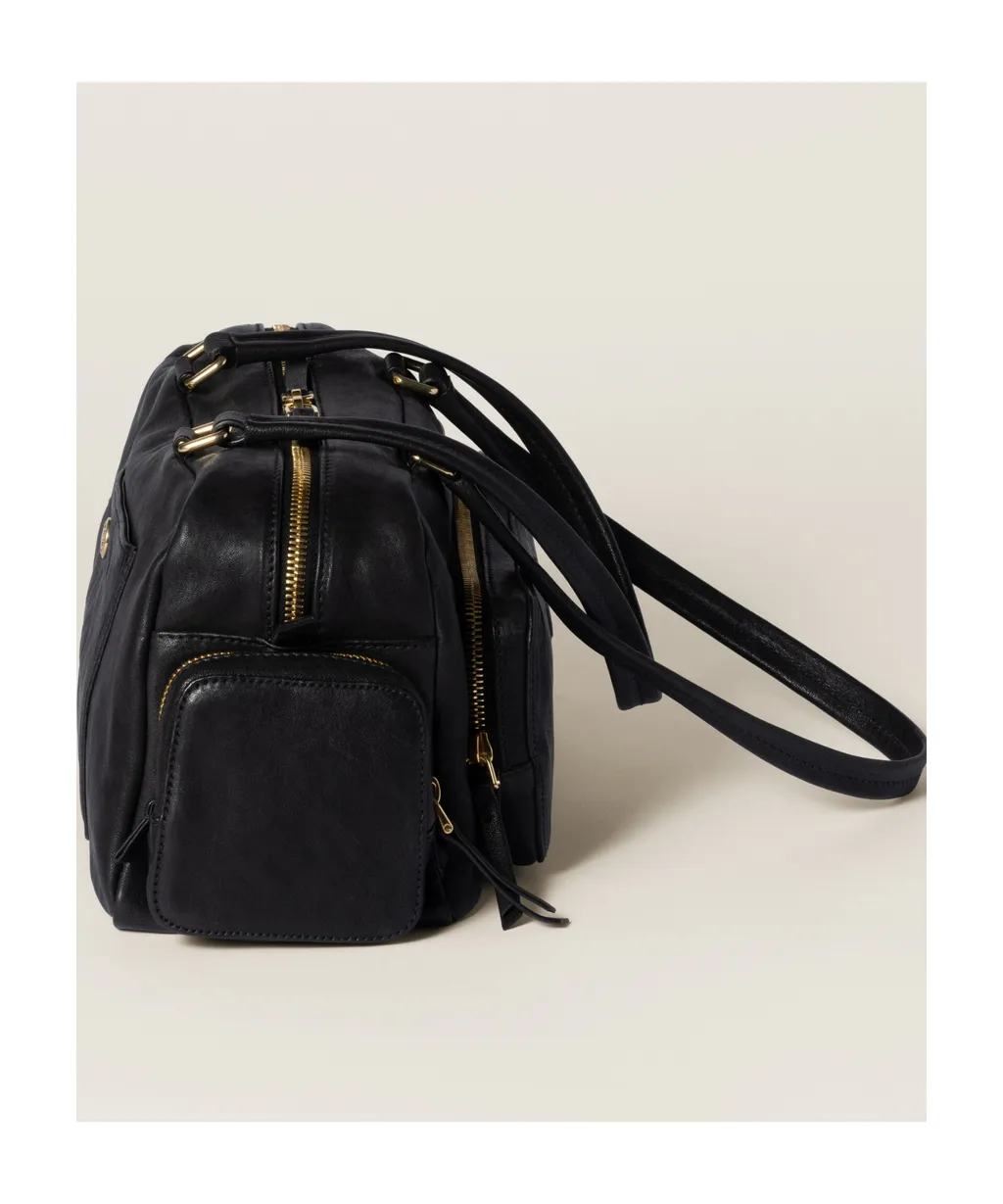 Pocket Washed Nappa Leather Bag