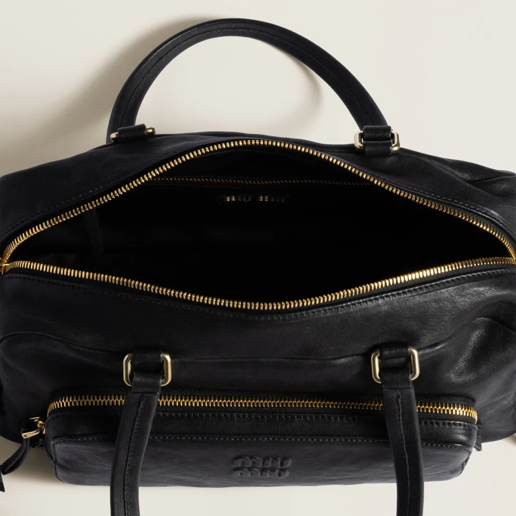 Pocket Washed Nappa Leather Bag