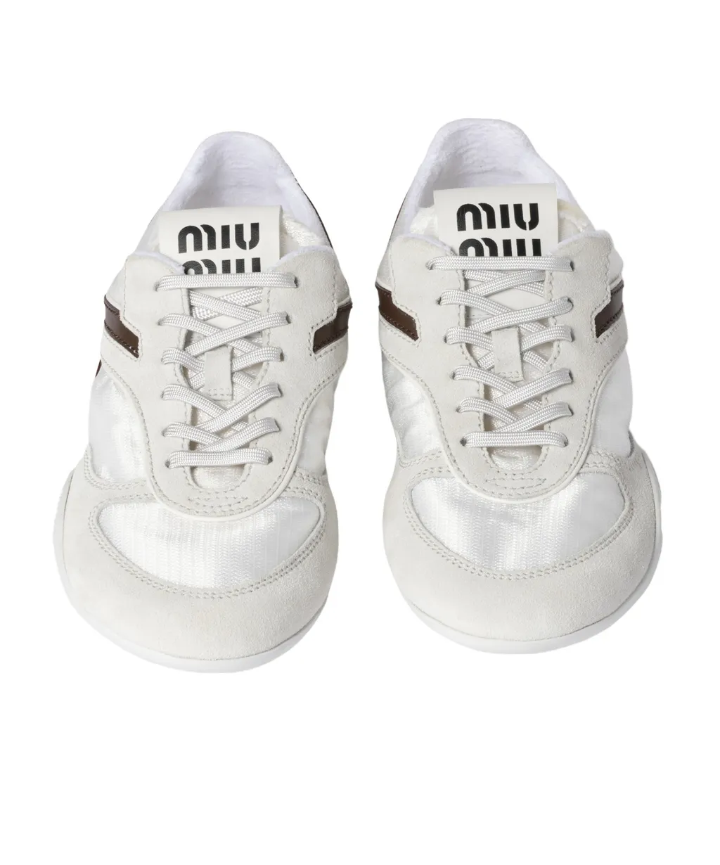 Gymnasium Technical Fabric And Suede Sneakers