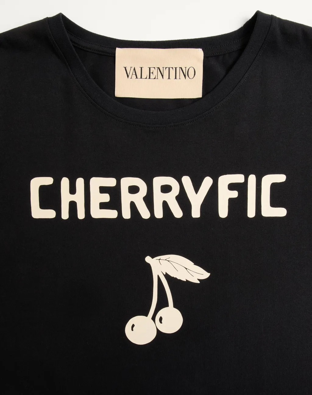 Valentino Cherryfic Printed Crewneck T-Shirt