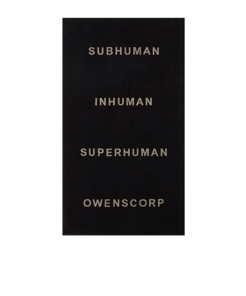Black Beach Towel