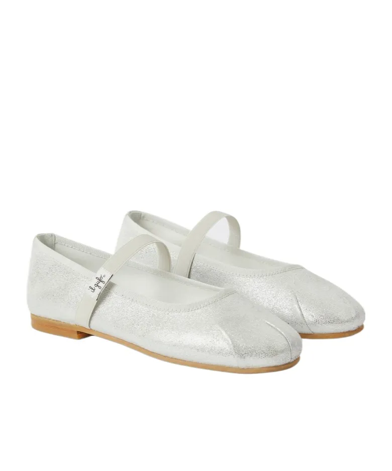 Ballet Flats With Elastic Strap
