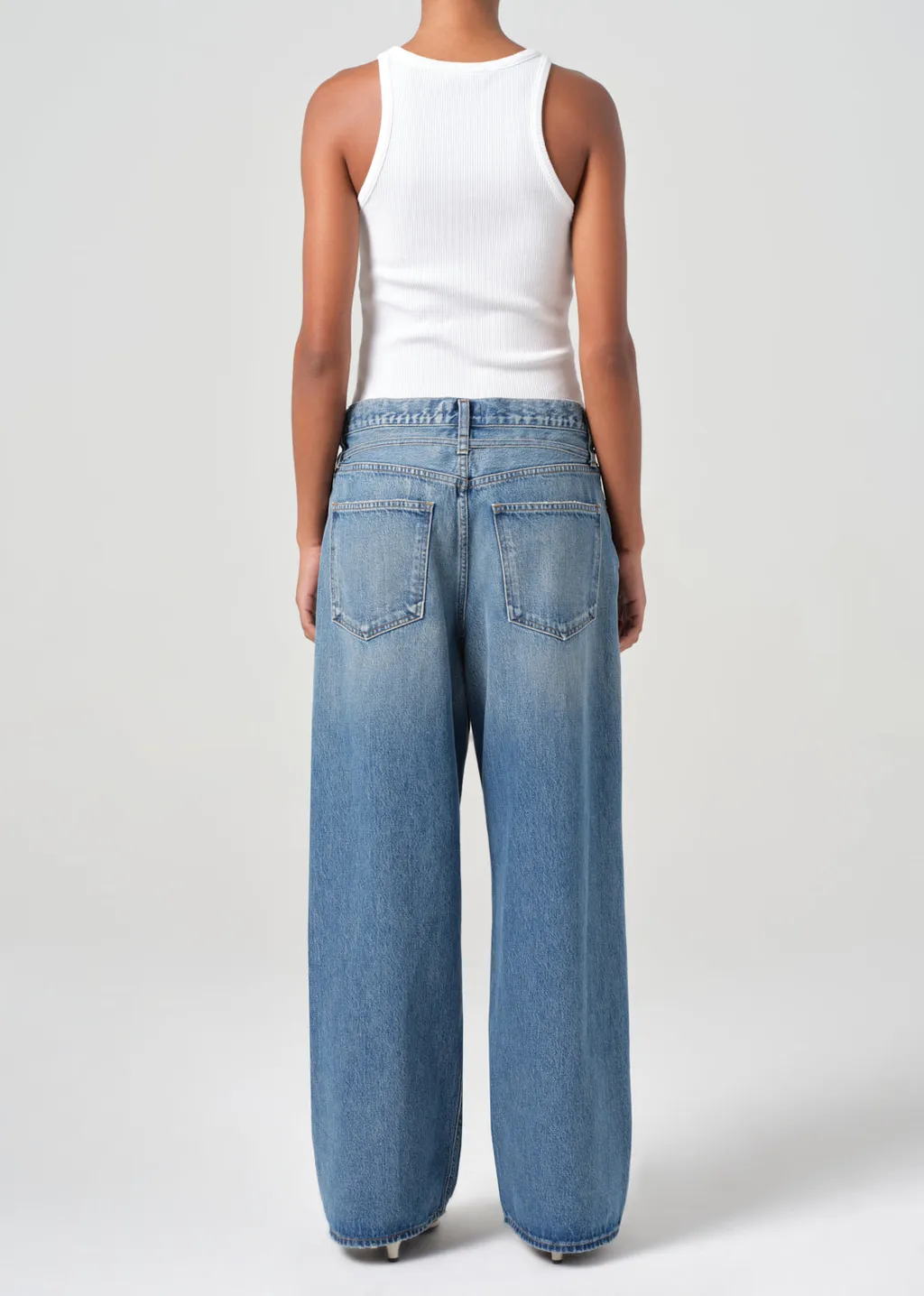 Agolde Emmi Belted Wide-Leg Jeans