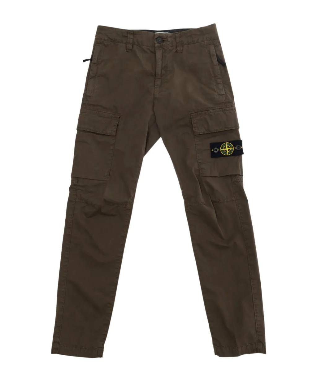 Stone Island Junior Logo Patch Cargo Pants