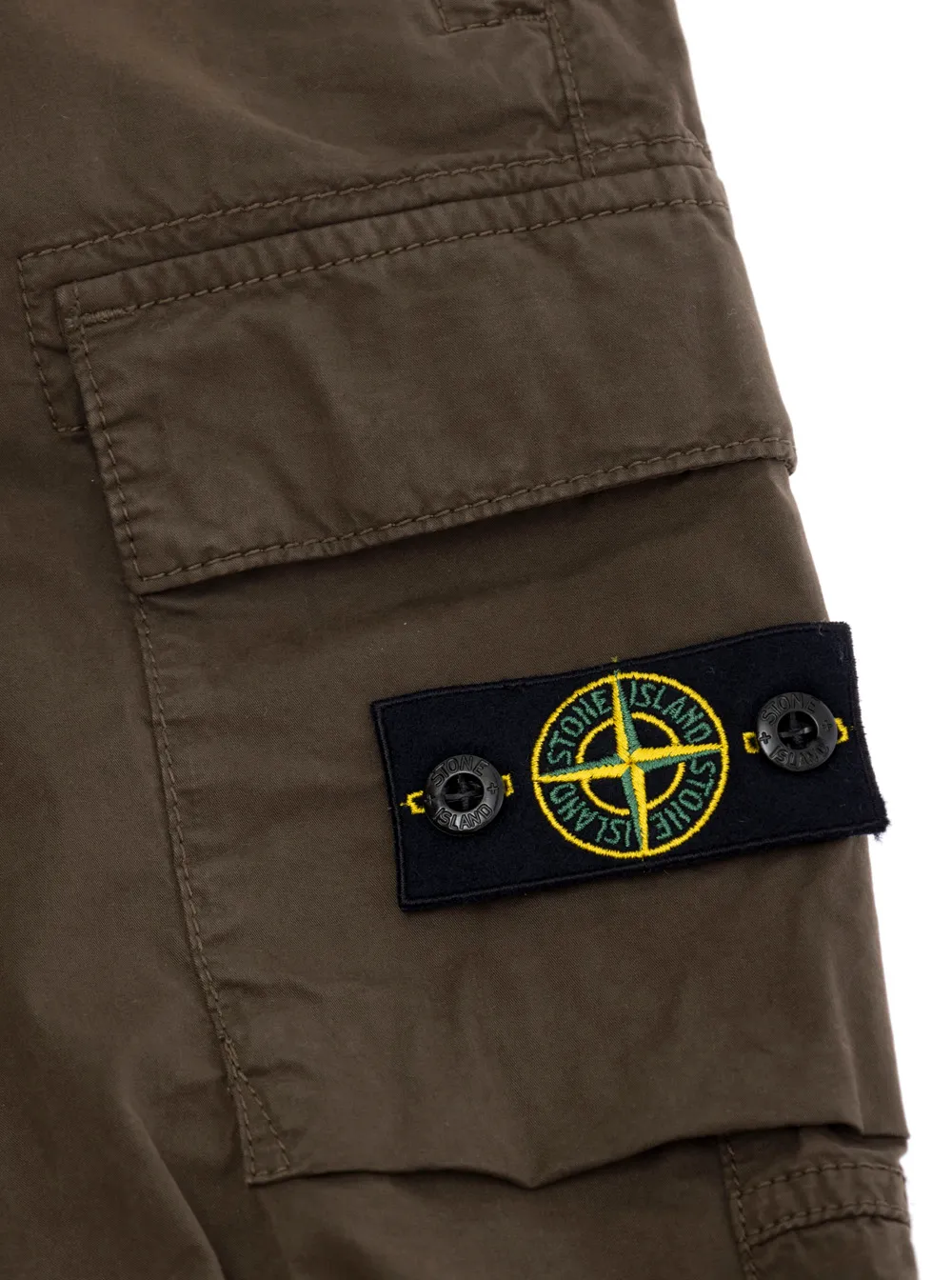 Stone Island Junior Logo Patch Cargo Pants