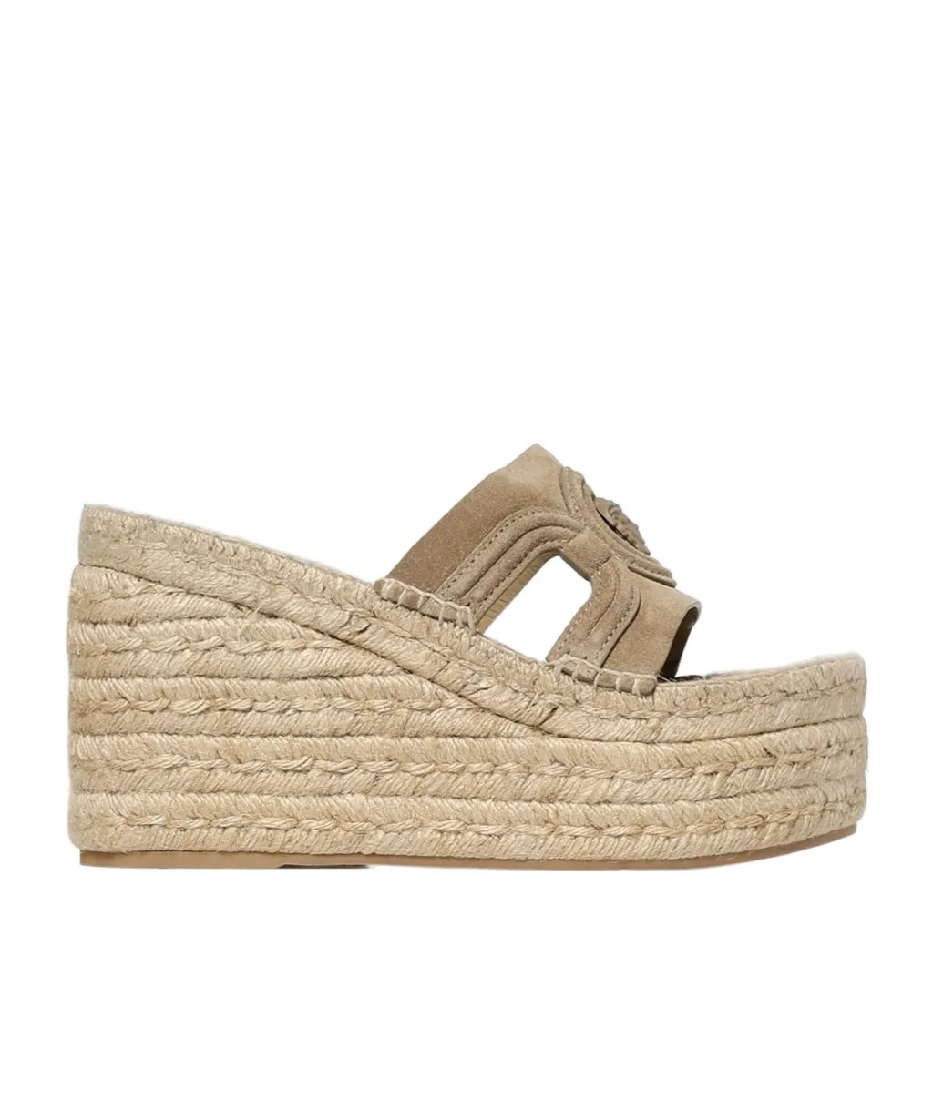 Versace Slip-On Wedge Sandals