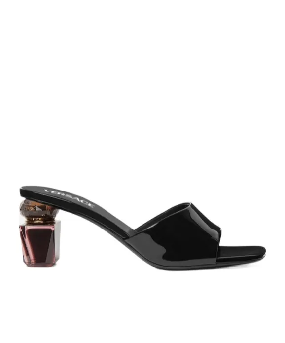 Versace Square-Toe Slip-On Sandals