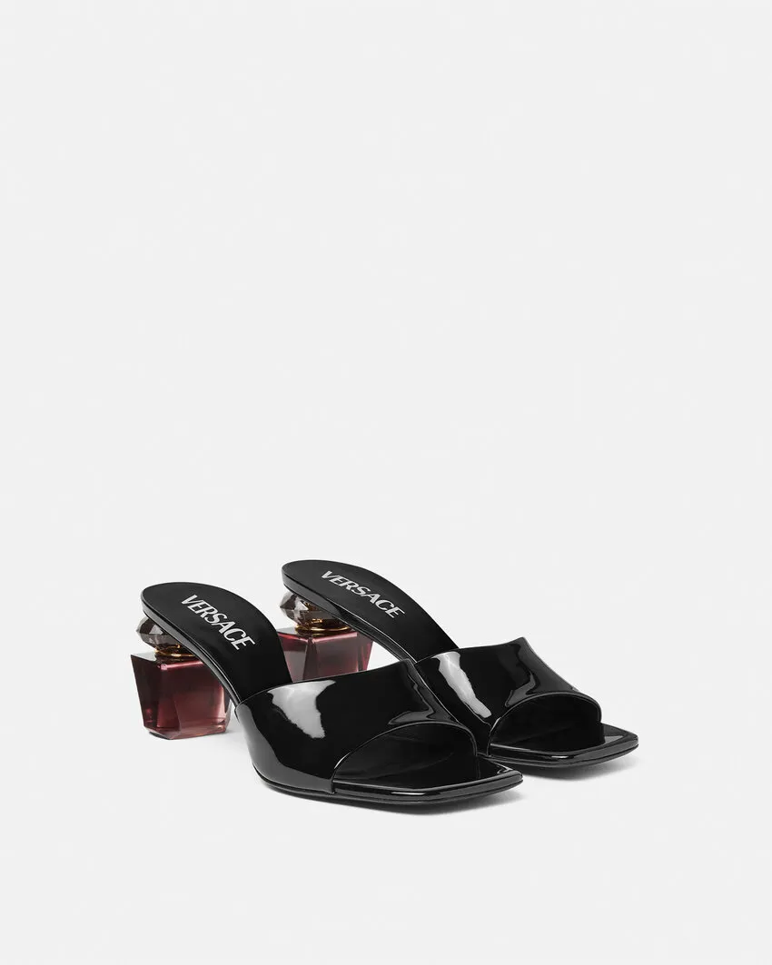 Versace Square-Toe Slip-On Sandals