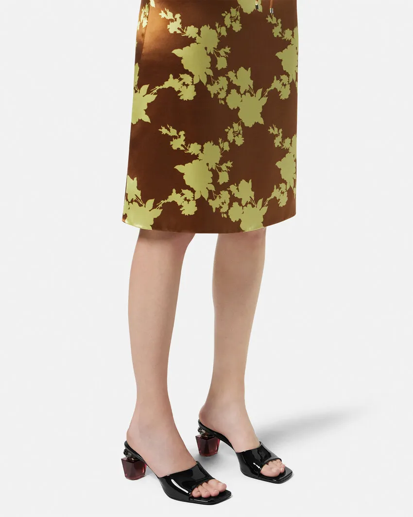 Versace Square-Toe Slip-On Sandals