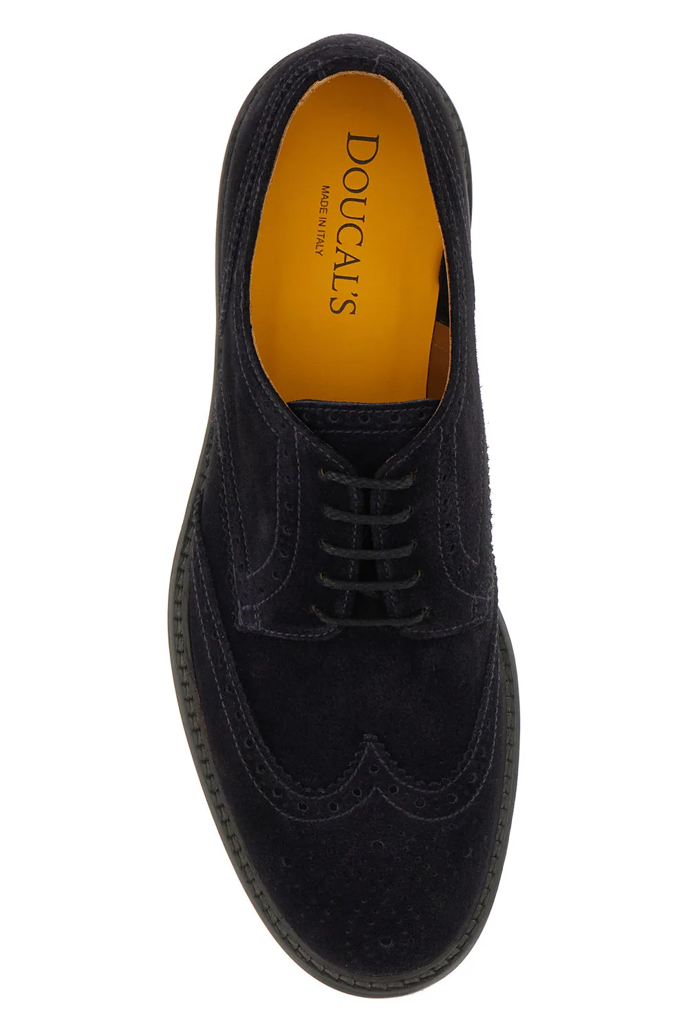 Brogue-Detail Suede Oxford Shoes