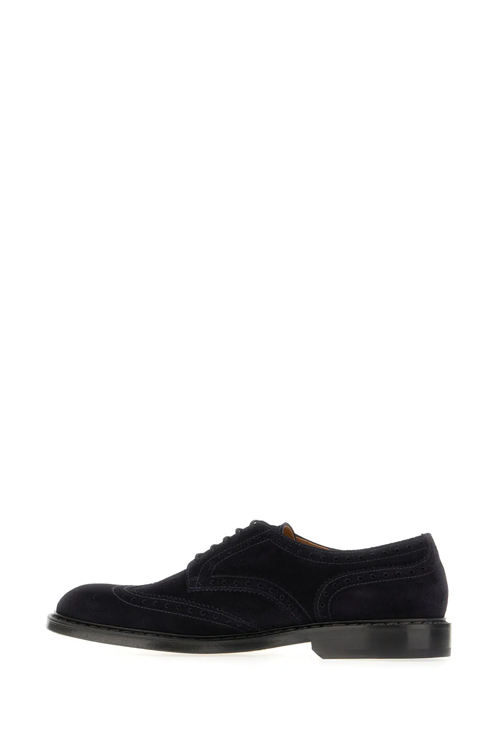 Brogue-Detail Suede Oxford Shoes