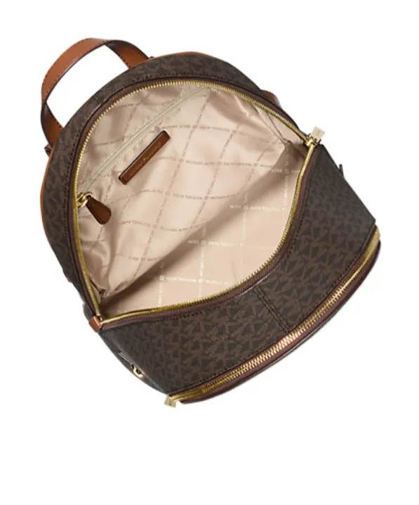 Rhea Medium Signature Logo Backpack