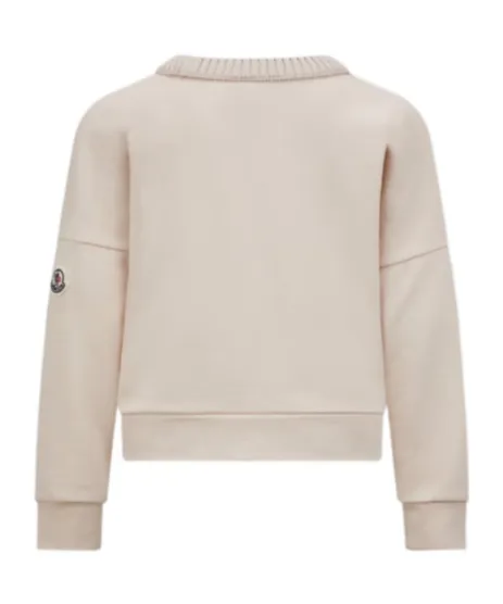 Embroidered Cursive Logo Cotton Sweatshirt
