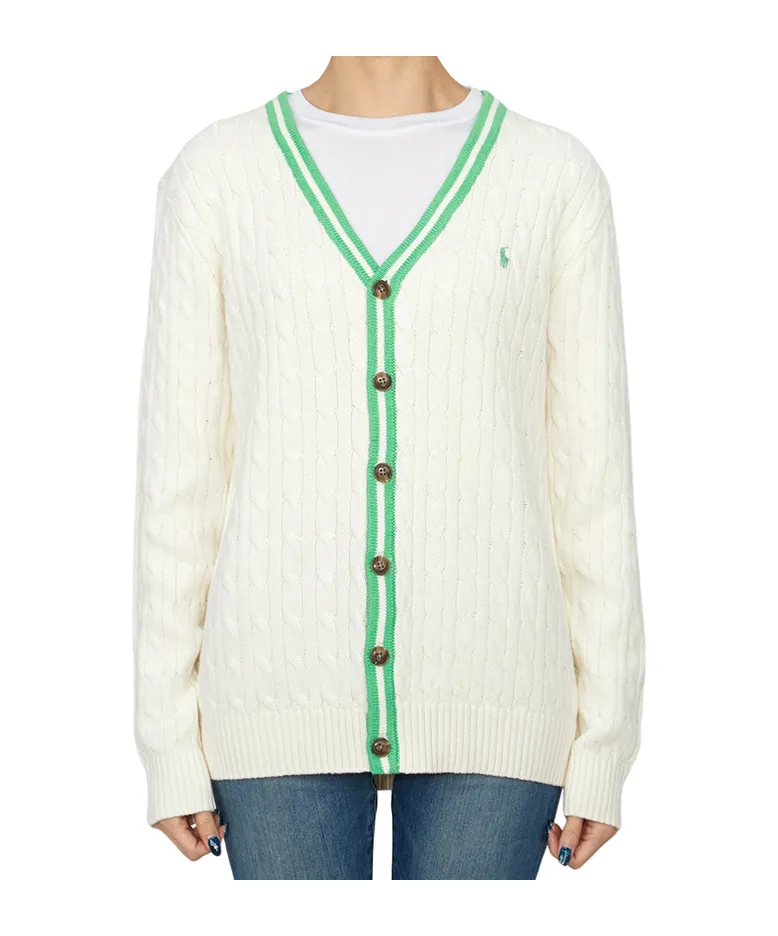 Long-Sleeved Knitted Cardigan