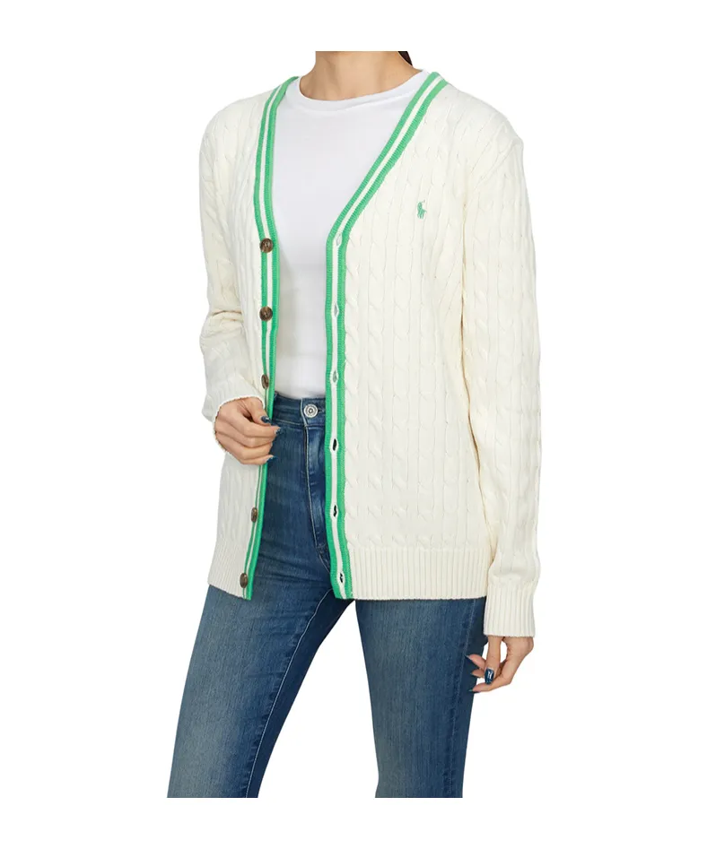 Long-Sleeved Knitted Cardigan
