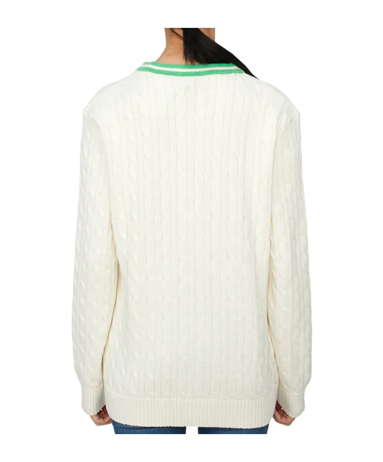 Long-Sleeved Knitted Cardigan