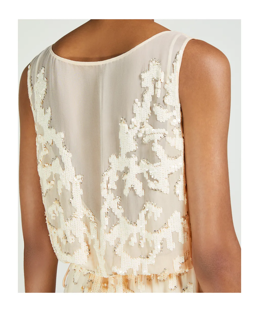 Sequin Embroidered Dress