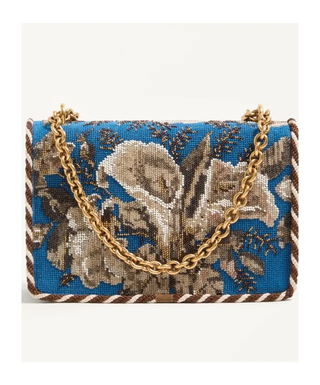 Valentino Garavani Vain Embroidered Shoulder Bag
