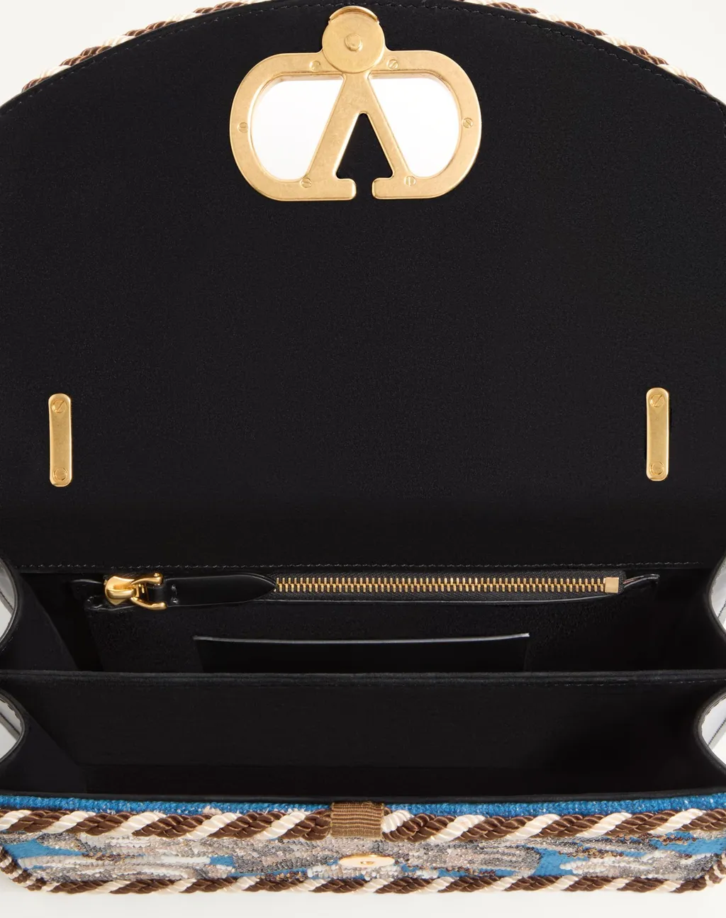 Valentino Garavani Vain Embroidered Shoulder Bag