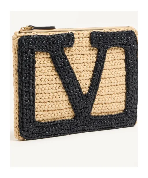 Valentino Garavani Vlogo Zipped Clutch Bag