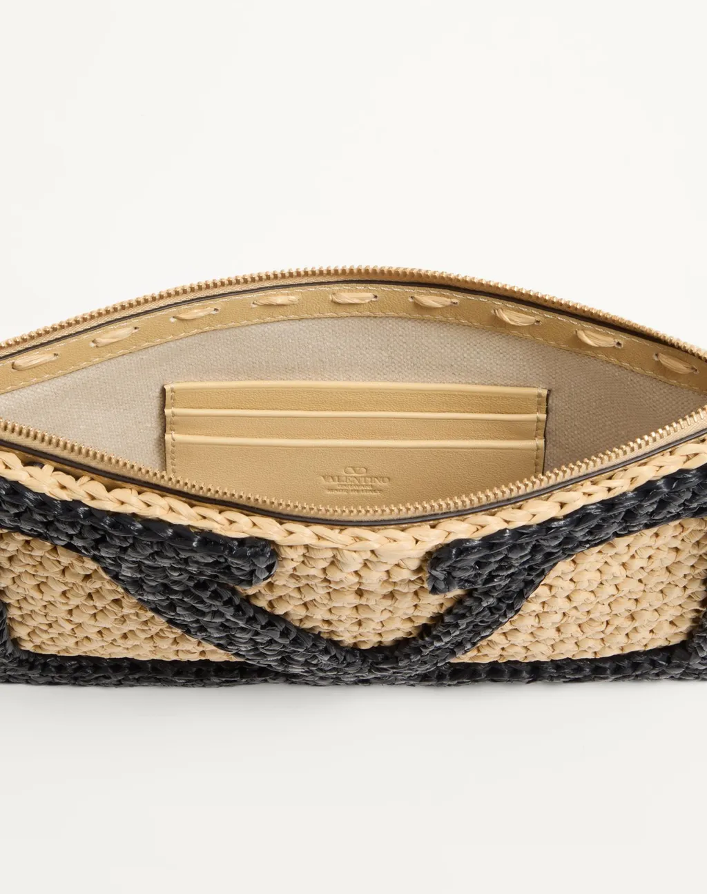 Valentino Garavani Vlogo Zipped Clutch Bag