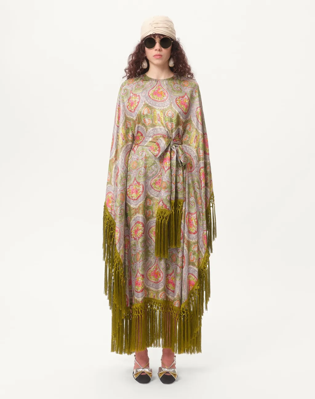 Round-Collar Long-Sleeved Dress