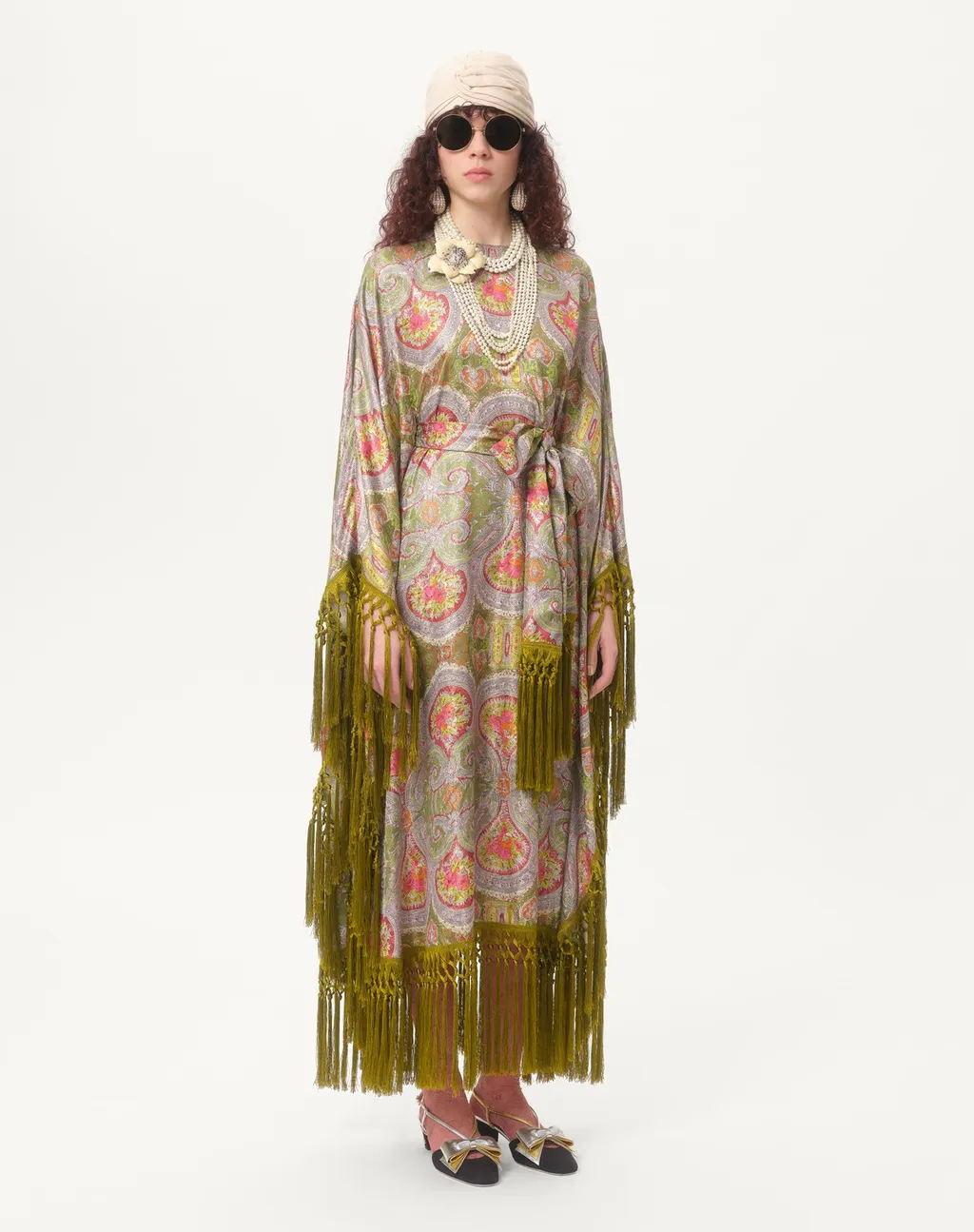 Round-Collar Long-Sleeved Dress