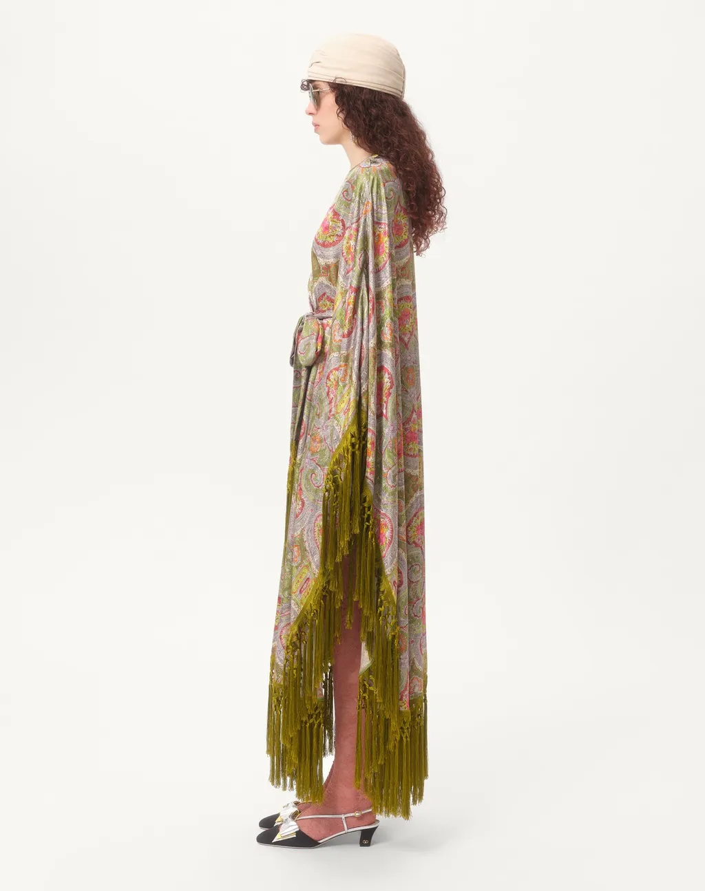 Round-Collar Long-Sleeved Dress