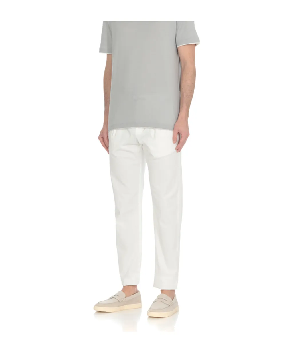 Drawstring Straight-Leg Trousers