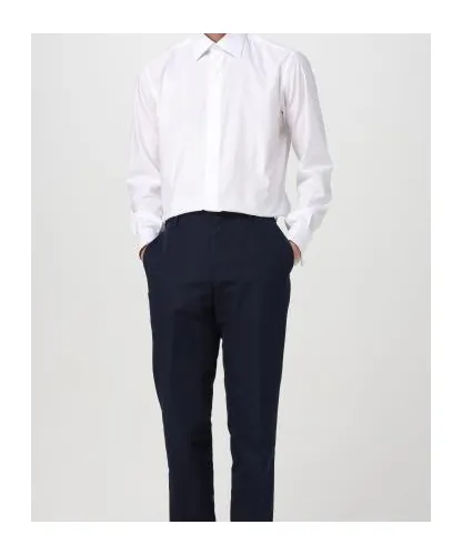 Pointed-Collar Twill Shirt
