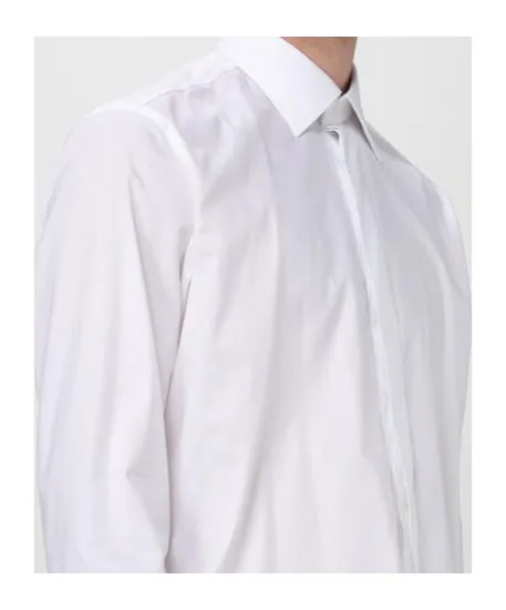 Pointed-Collar Twill Shirt