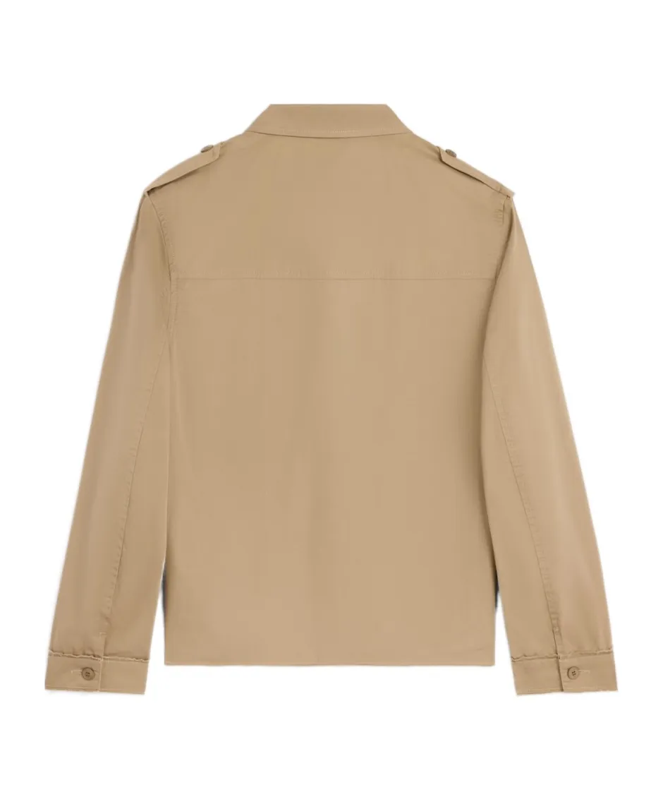 Saharienne Jacket In Cotton Linen