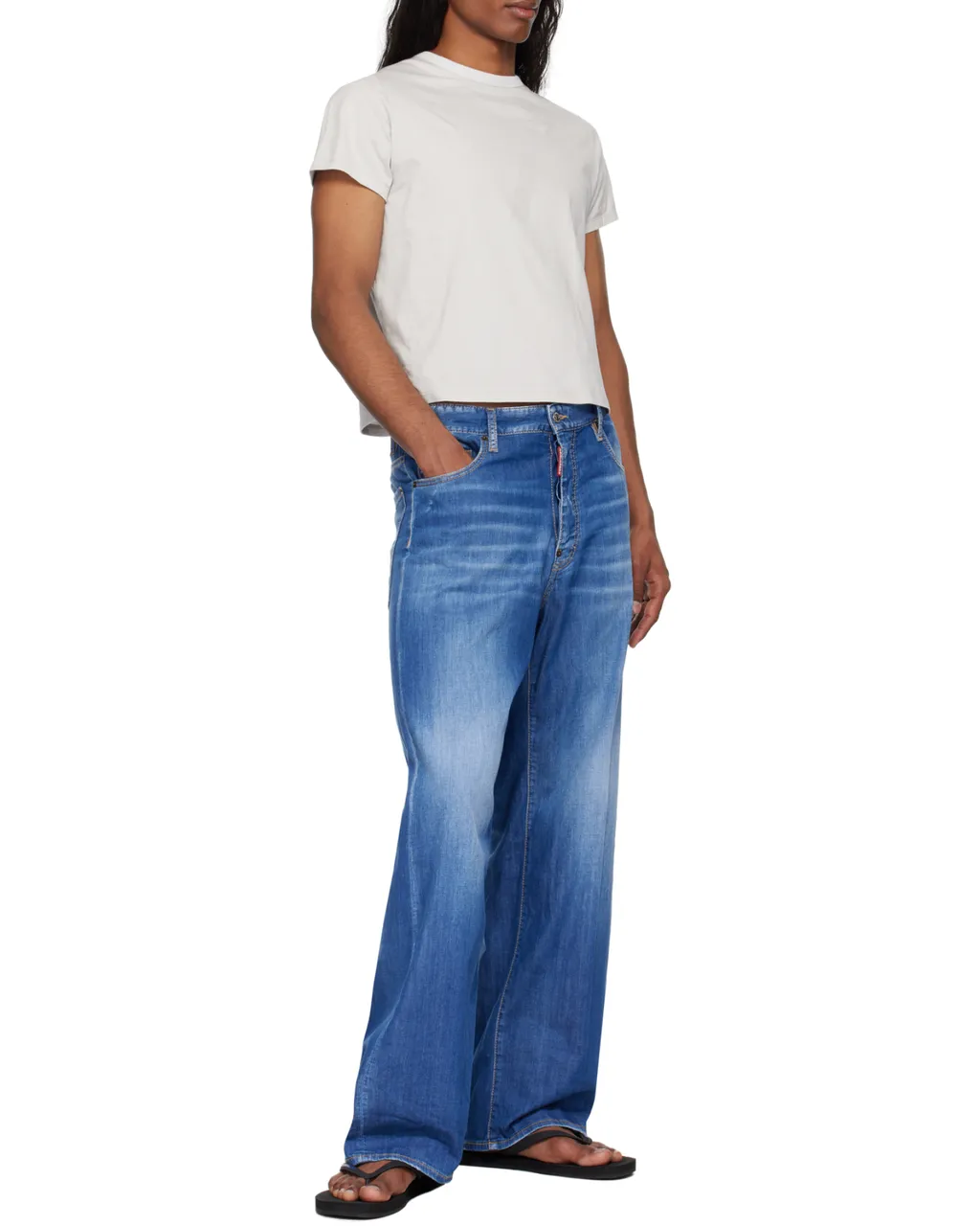 Dsquared2 Summer Lovers Medium Wash Loose Jeans