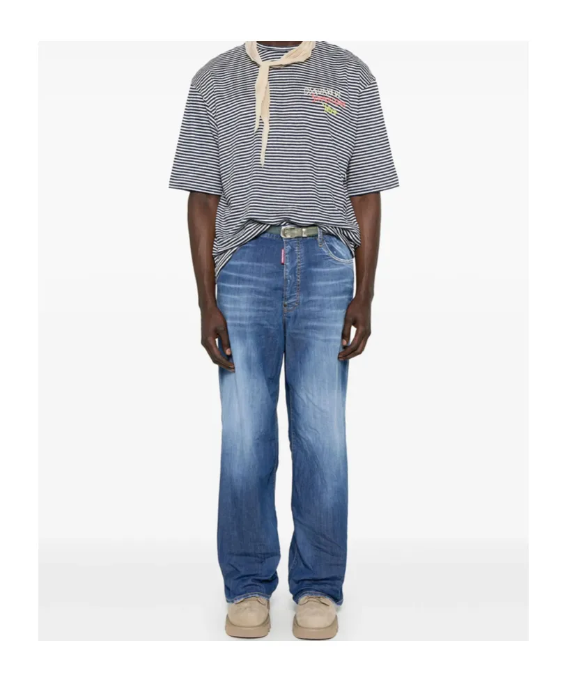 Dsquared2 Summer Lovers Medium Wash Loose Jeans