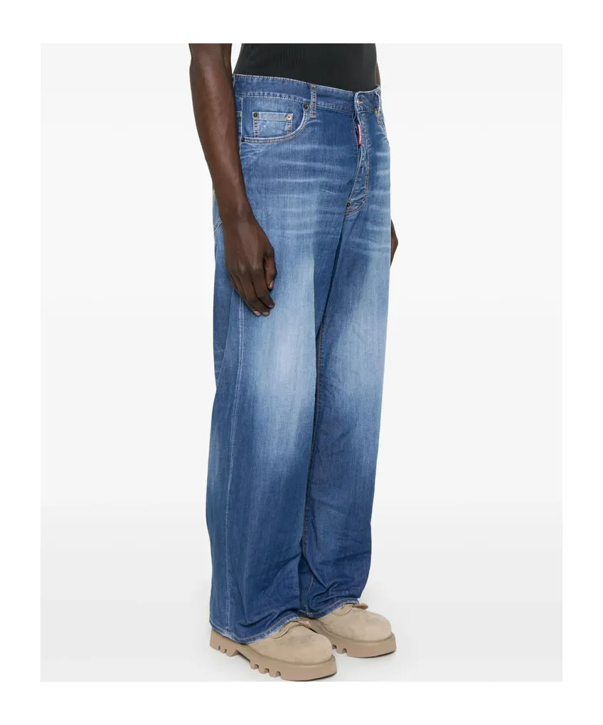Dsquared2 Summer Lovers Medium Wash Loose Jeans