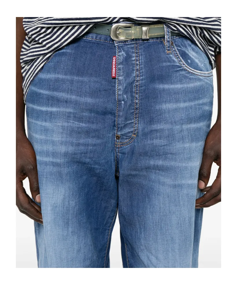 Dsquared2 Summer Lovers Medium Wash Loose Jeans