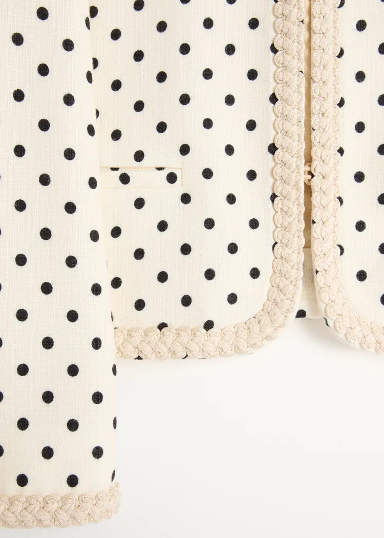Valentino	Supergran Polka Dot Printed Blazer