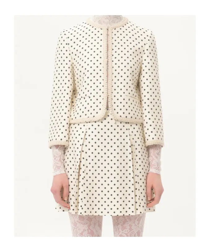 Valentino	Supergran Polka Dot Printed Blazer