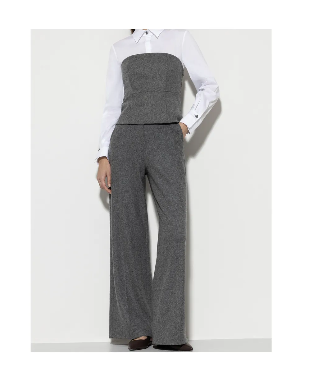 Belt-Loop Casual Pants