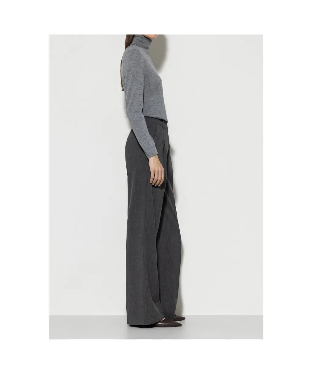Cashmere Wide-Leg Pants