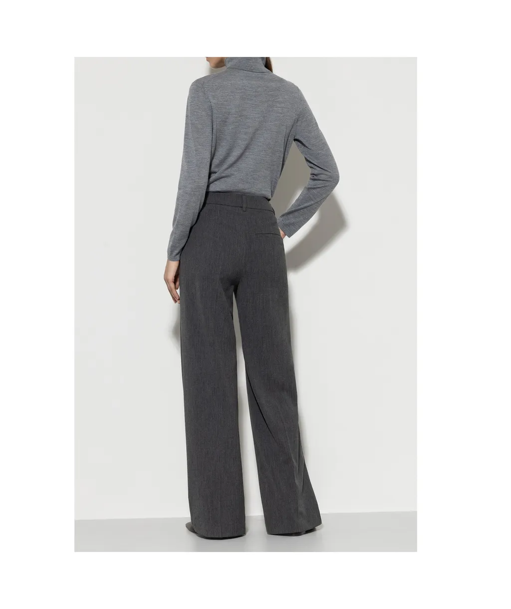 Cashmere Wide-Leg Pants