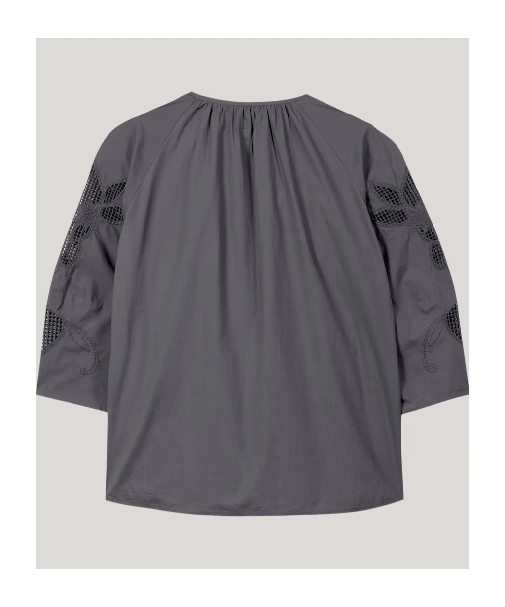 Tunic Blouse With Embroidery