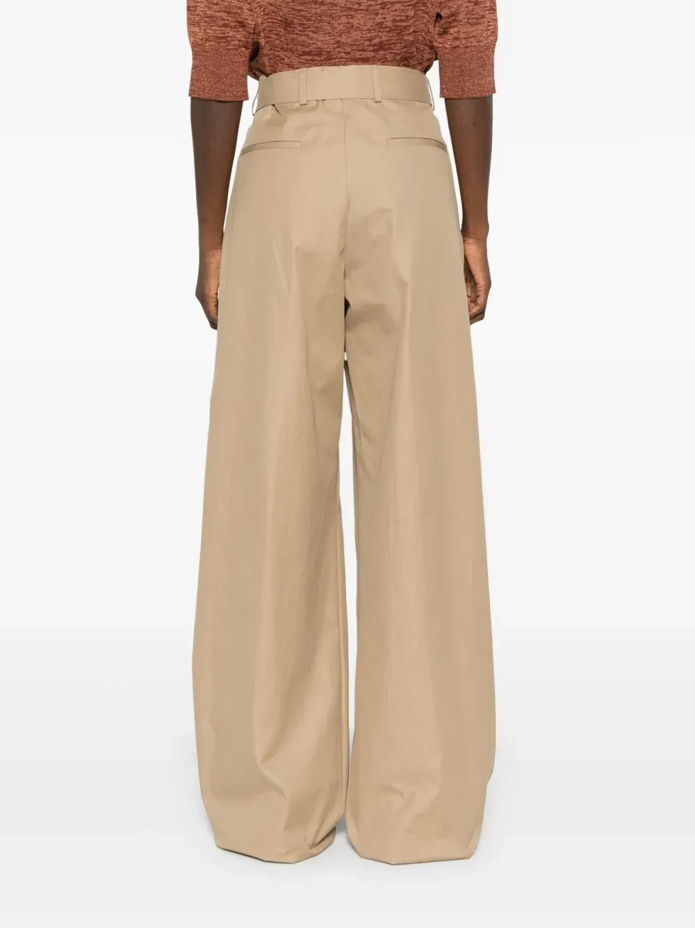 Dries Van Noten Belted Wide-Leg Trousers