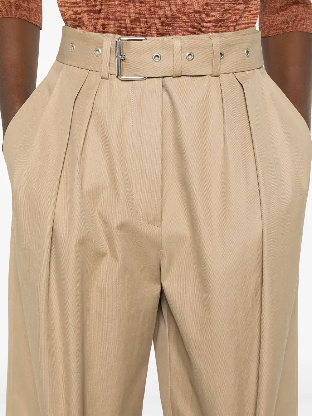 Dries Van Noten Belted Wide-Leg Trousers