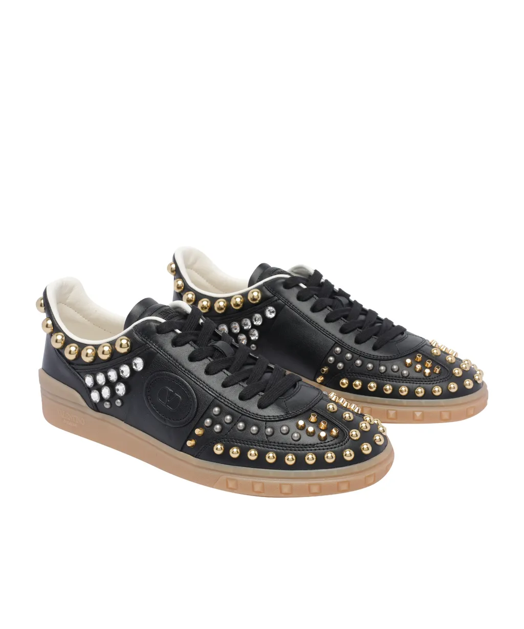 Valentino Garavani Rockstud Lace-Up Sneakers