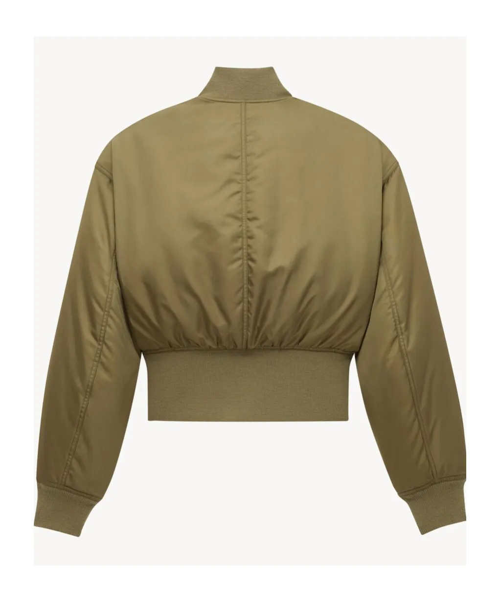 Saint Laurent Zip-Up Padded Bomber Jacket