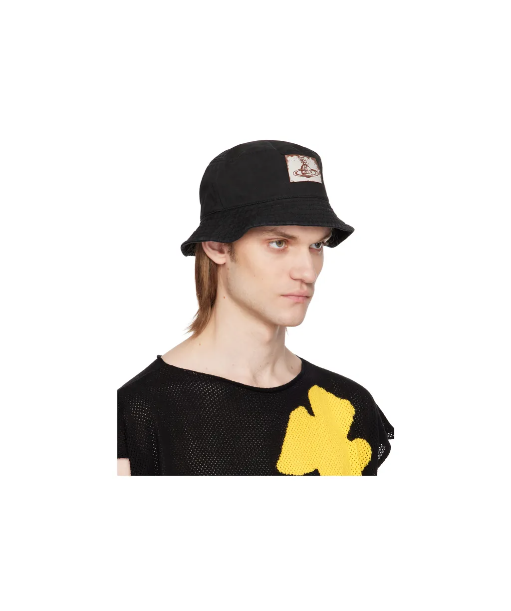Vivienne Westwood Orb-Patch Flat Crown Bucket Hat